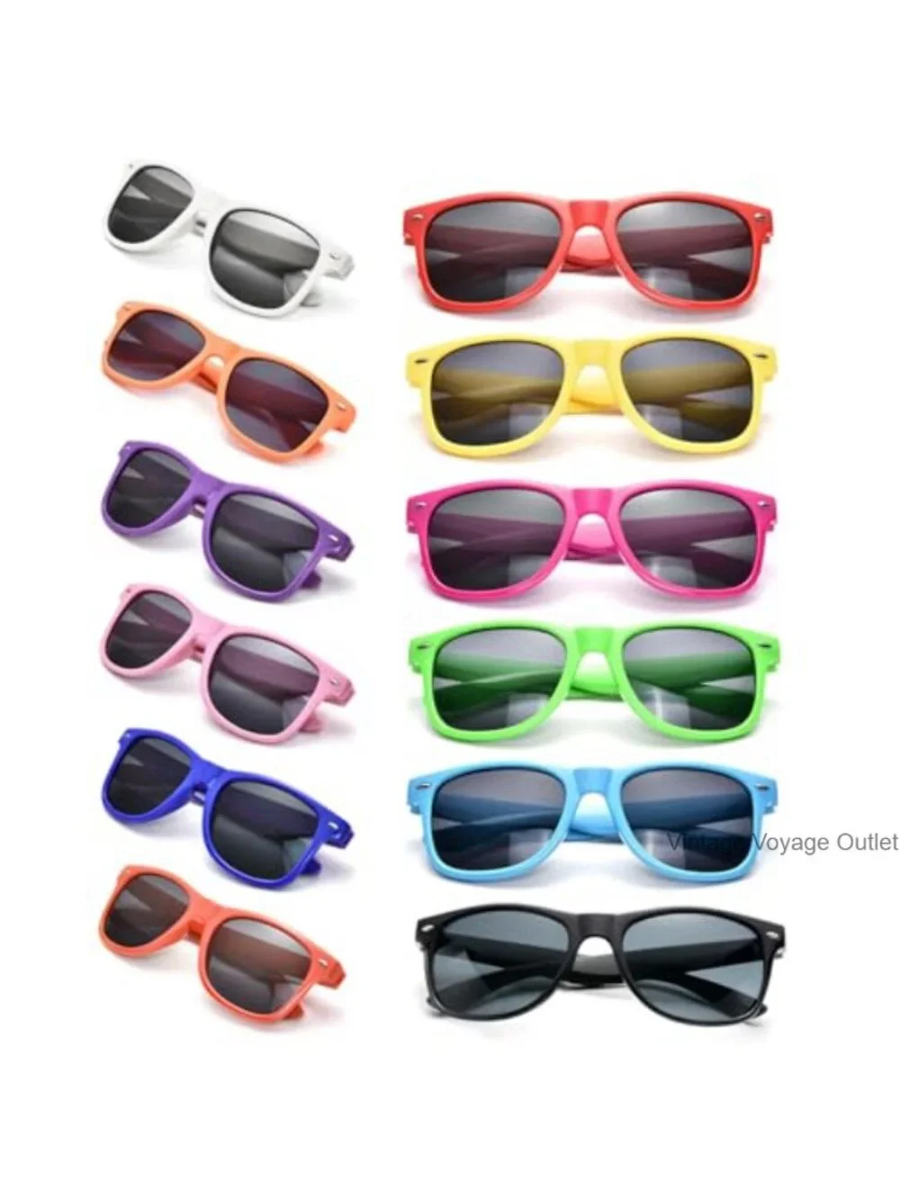 12 Pack Retro Square Sunglasses Party Favors Unisex Adults
